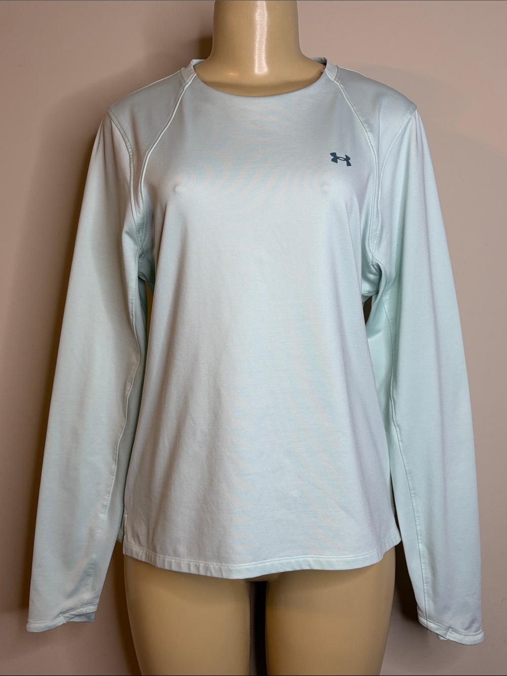 Under Armour Women's Long-Sleeve Performance Tee - Pale Mint Size L